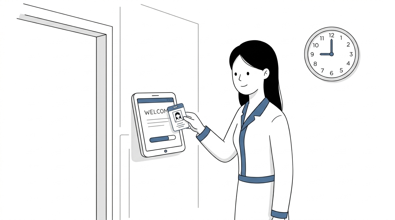 무료 근태관리 — NFC 사원증 태블릿 출퇴근